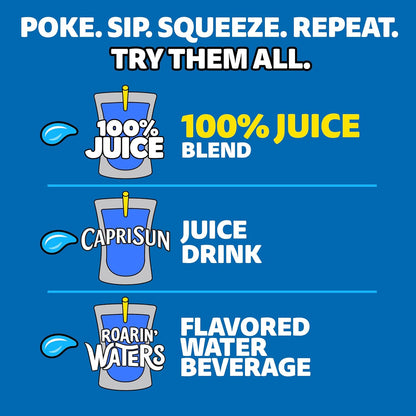 Capri Sun 100% Apple Juice Pouches – Healthier Soda Alternative Drink for Diabetics, 10 Boxes 6 fl oz Each