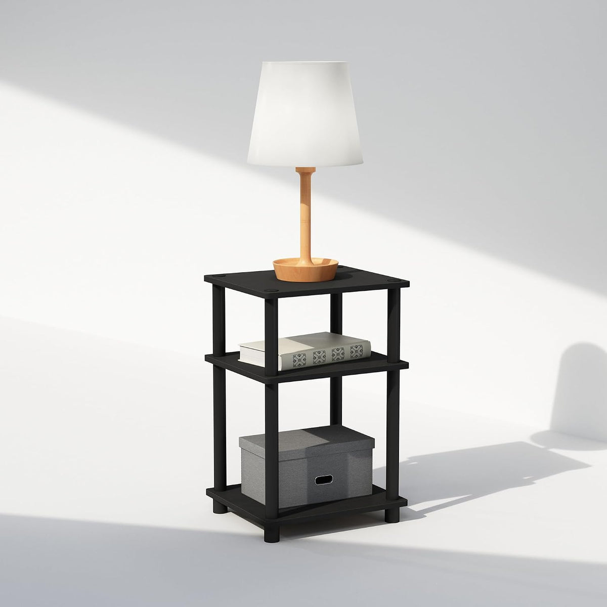 carb grade composite wood shelves with laminated finish and rounded corners for safety