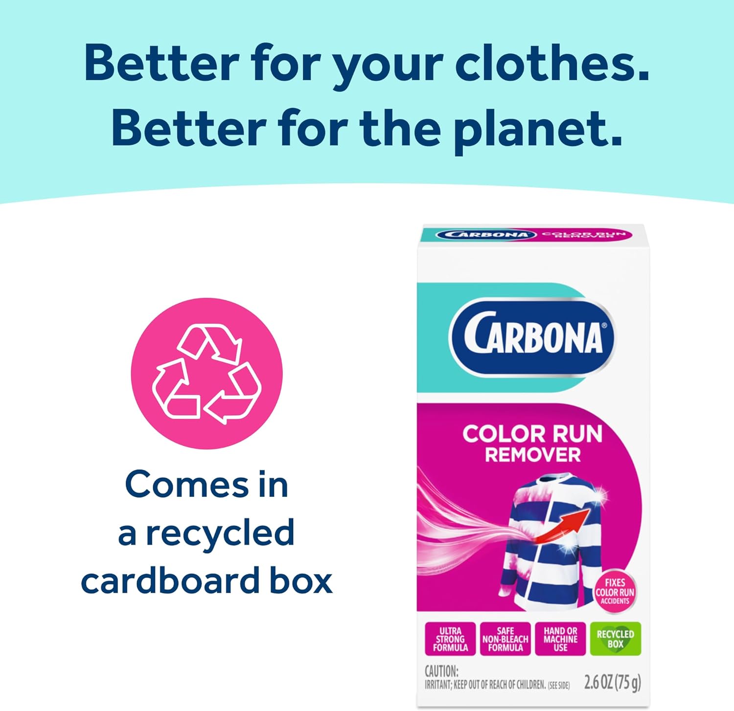 Carbona Color Run Remover for Nursery and Playroom Laundry, Gentle Formula for Childrens Wear
