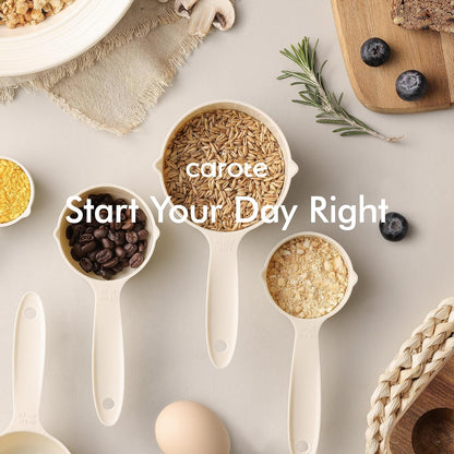 CAROTE 22-Piece Silicone Utensil Set in Cream White – All-in-One Minimalist Kitchen Solution