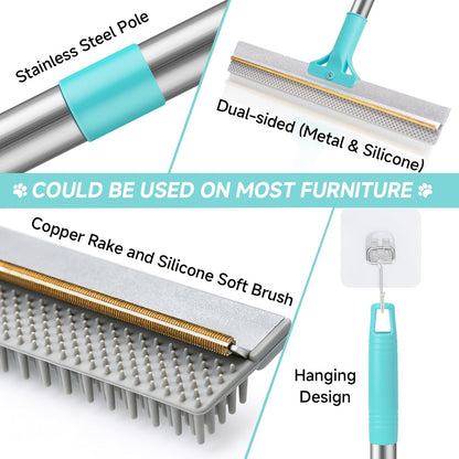 Carpet Rake for Pet Hair Removal Tool – Clutter-Free Living for Modern Minimalist Homes