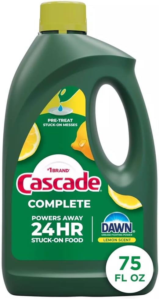 Cascade Complete Dishwasher Gel – Neutral Citrus Dish Soap for Intentional Kitchens