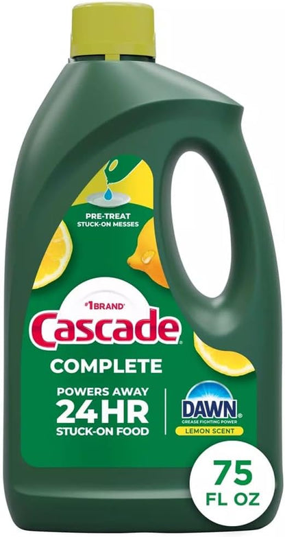 Cascade Complete Dishwasher Gel – Neutral Citrus Dish Soap for Intentional Kitchens