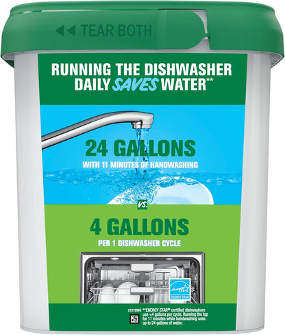 Cascade Free & Clear ActionPacs – Child-Safe Dish Detergent, Septic-Safe Plumbing Formula 47ct