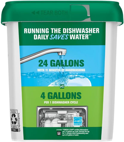 Cascade Free & Clear Dishwasher Pods for Septic-Safe Kitchens, Phosphate and Chlorine-Bleach-Free Dishwashing