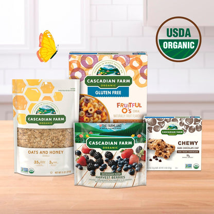 Cascadian Farm Organic Fruitful O's Cereal – Clean-Label Gluten-Free Bowl for Health-Conscious Families
