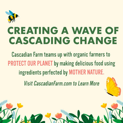 Cascadian Farm Organic Hearty Morning Fiber Cereal for Kid-Friendly Family Breakfasts, Non-GMO Whole Grain