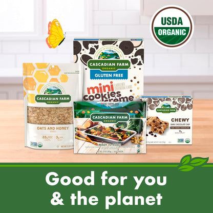 Cascadian Farm Organic Mini Cookies 'n' Crème Cereal – Gluten-Free Morning Bowl for the Clean-Label Pantry