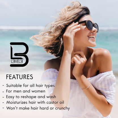 castor oil blend for moisture retention and frizz control