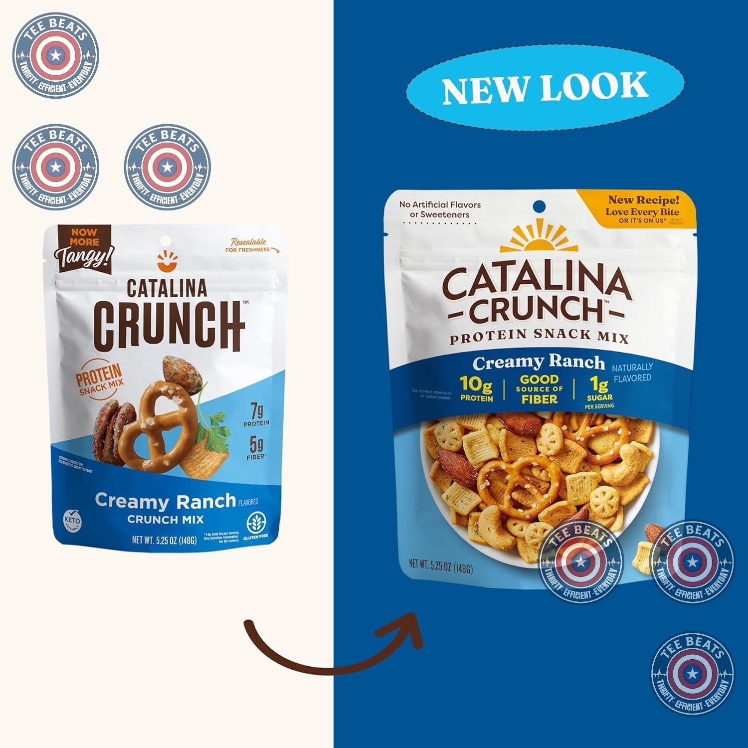 Catalina Crunch Protein Snack Mix - Creamy Ranch Keto Snack for Mindful Pantry Stocking and Calorie-Watching Routines