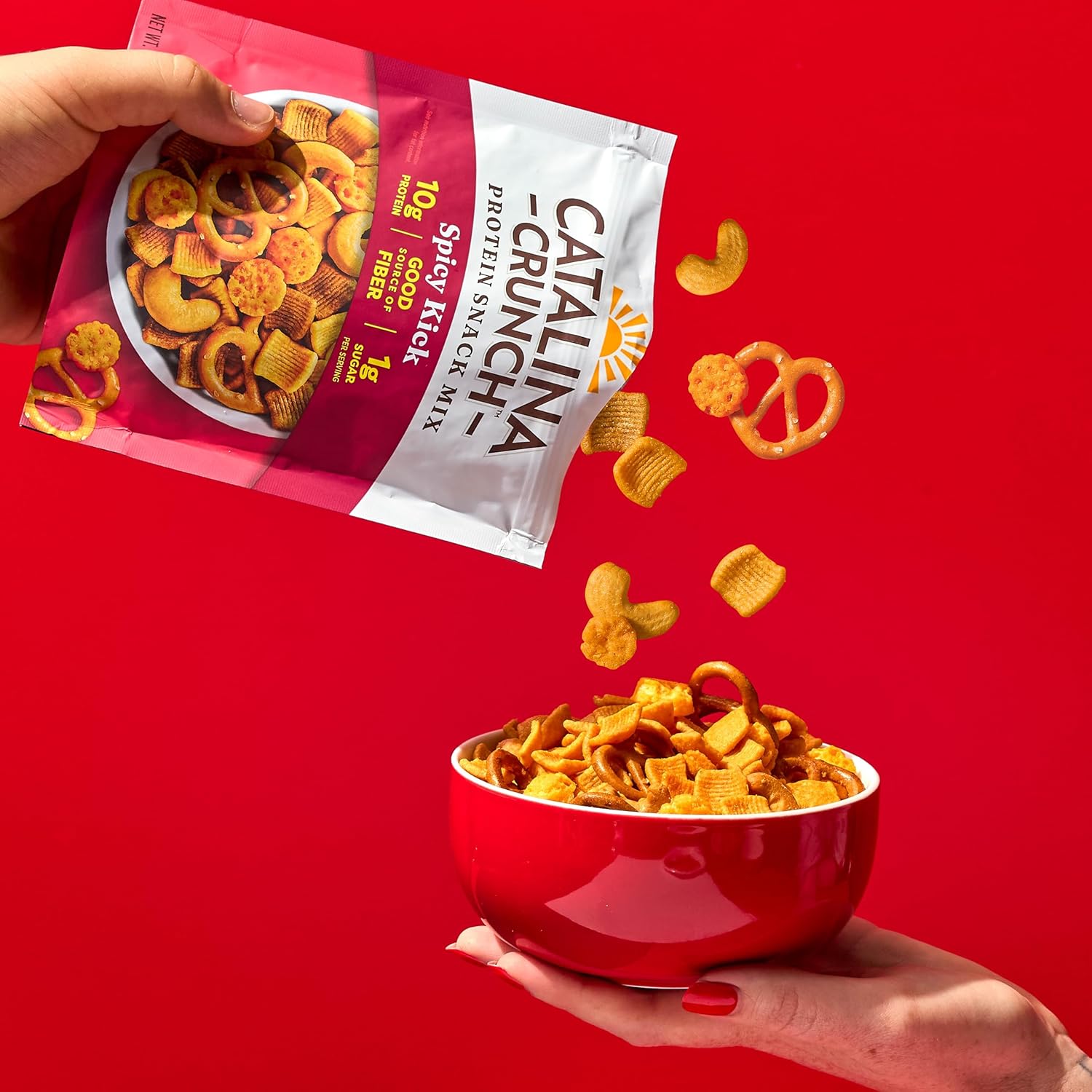 Catalina Crunch Protein Snack Mix Spicy Kick - Sustained Energy Office Desk Snack for Focused Workdays