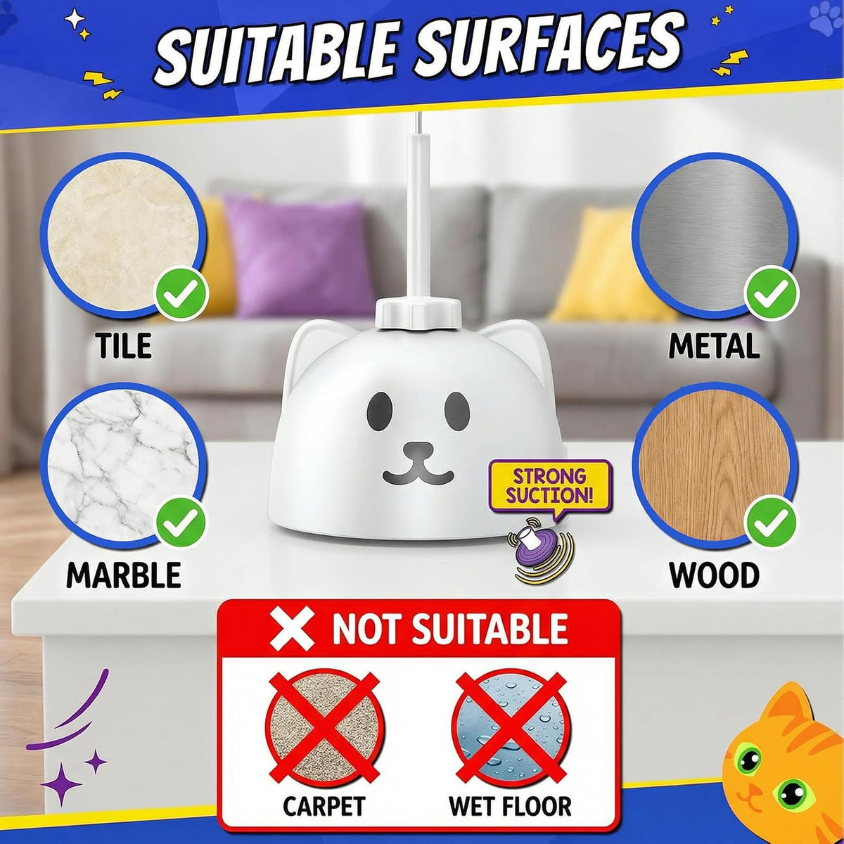 CATPICK Automatic Interactive Cat Toy, Hands-Free Enrichment for the Home Office