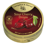 Cavendish & Harvey Imported Cherry Drops 5.3 oz Tin – Grandparent Visit and Family Gathering Candy