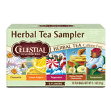 Celestial Seasonings Herbal Tea Sampler – Caffeine-Free Bedtime Wind-Down Ritual, 18 Tea Bags