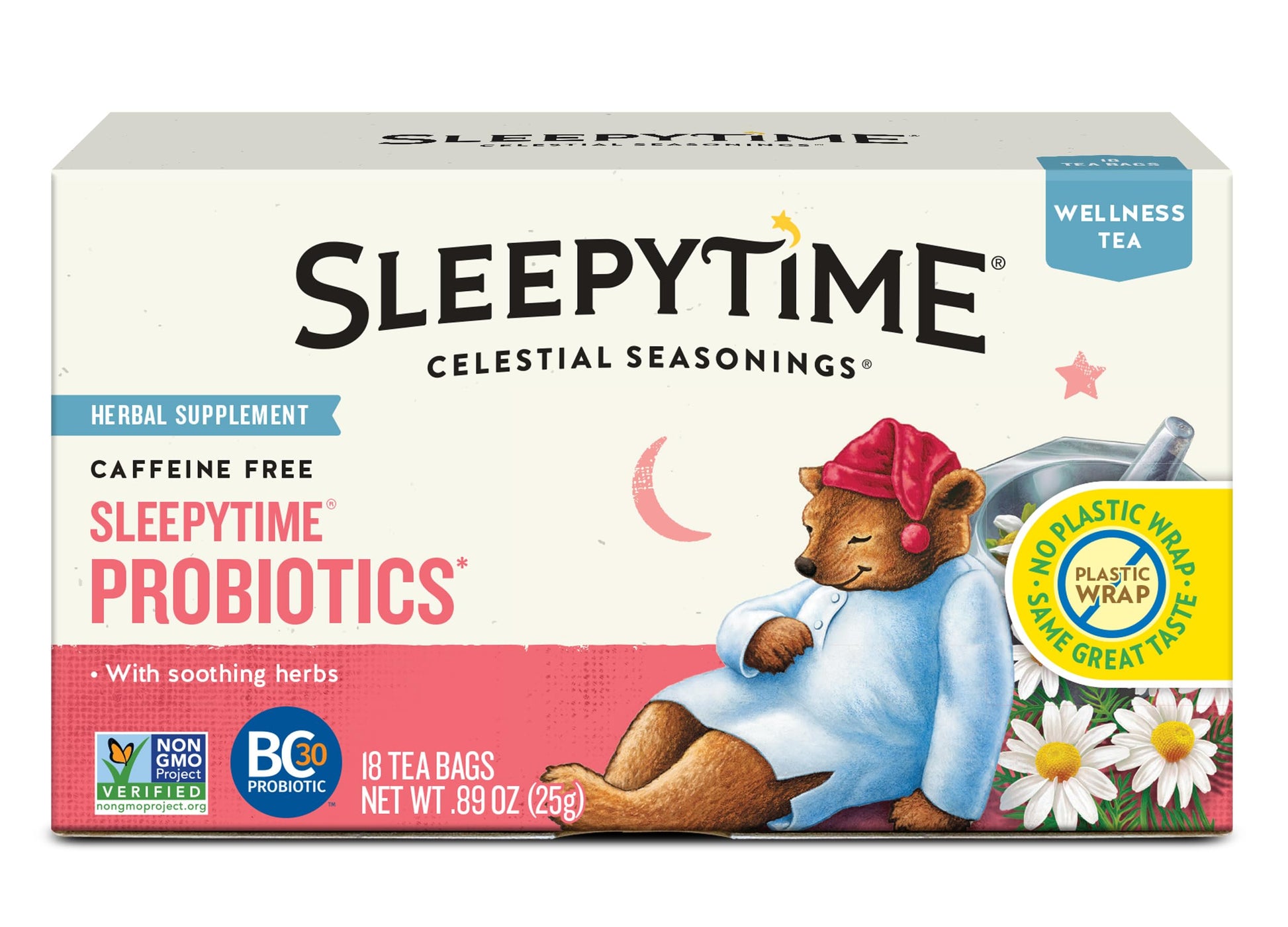 Celestial Seasonings Sleepytime Wellness Tea – Clean Label Herbal Blend for Intentional Pantry