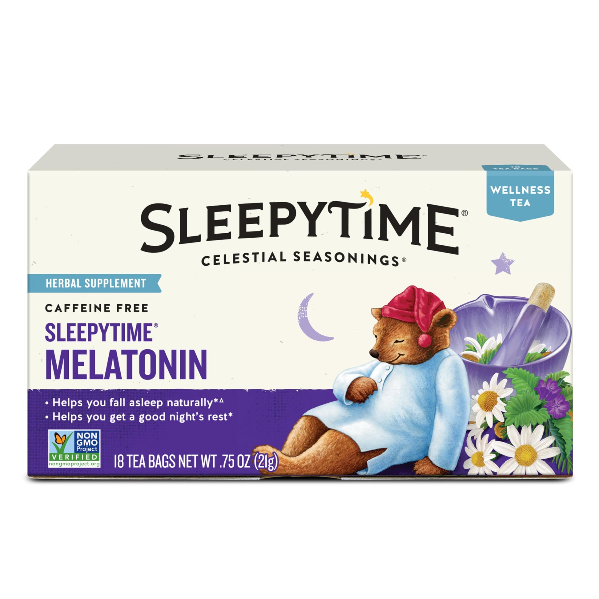 Celestial Seasonings Sleepytime Wellness Tea – Clean Label Herbal Blend for Intentional Pantry