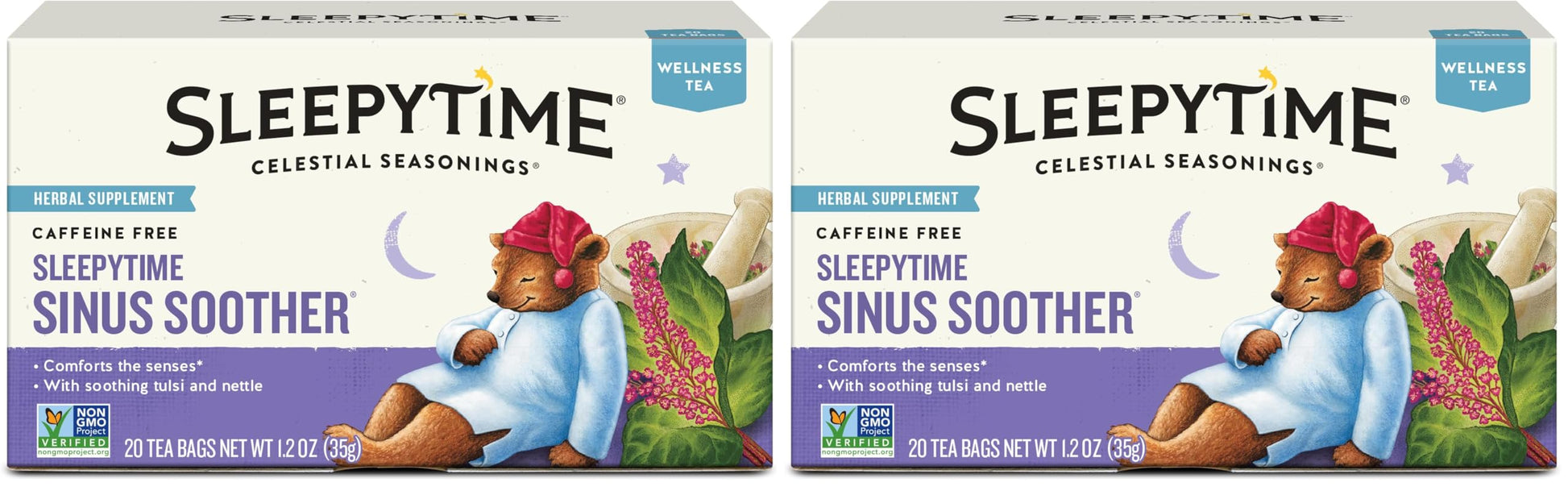Celestial Seasonings Sleepytime Wellness Tea – Clean Label Herbal Blend for Intentional Pantry