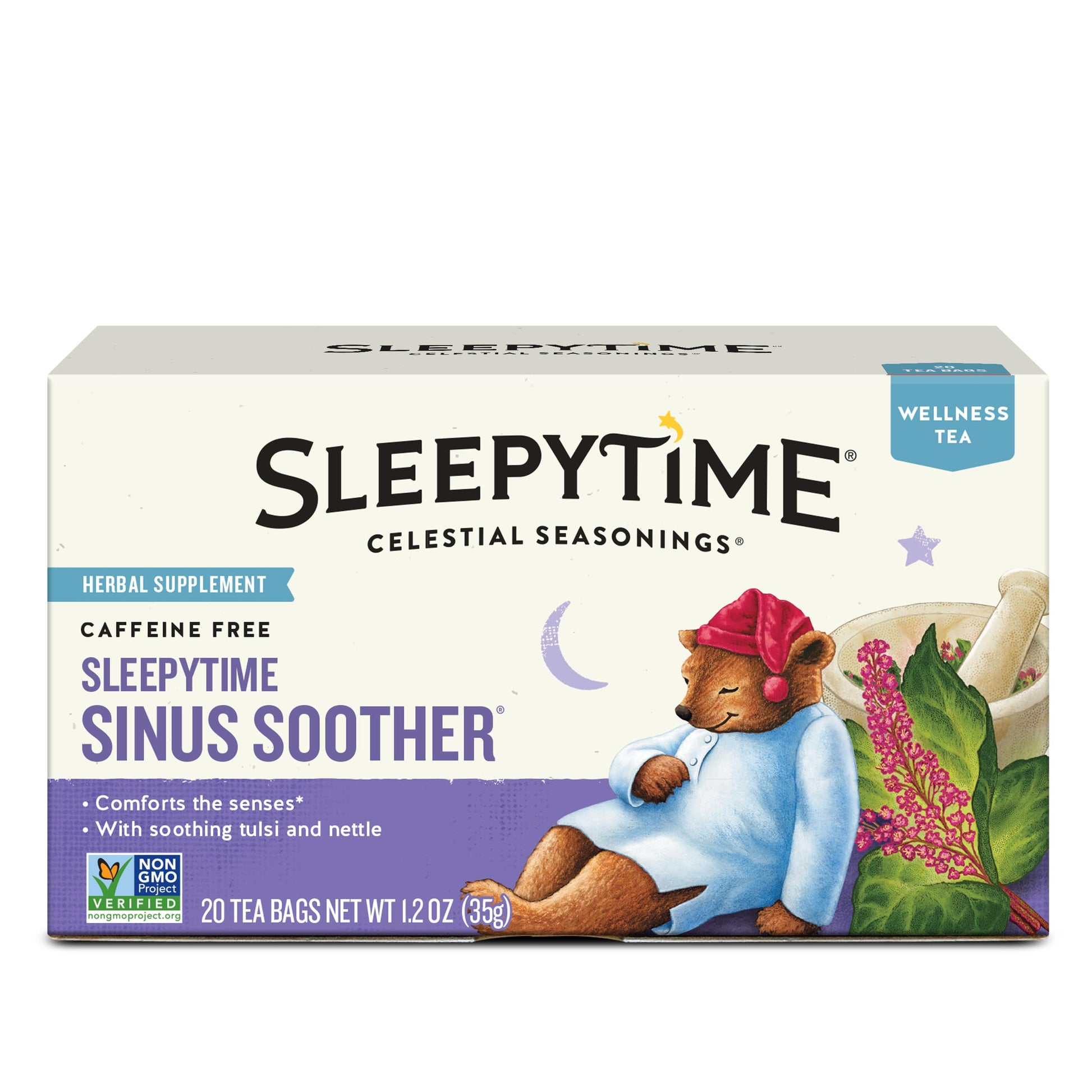 Celestial Seasonings Sleepytime Wellness Tea – Clean Label Herbal Blend for Intentional Pantry