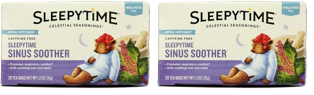 Celestial Seasonings Sleepytime Wellness Tea – Clean Label Herbal Blend for Intentional Pantry