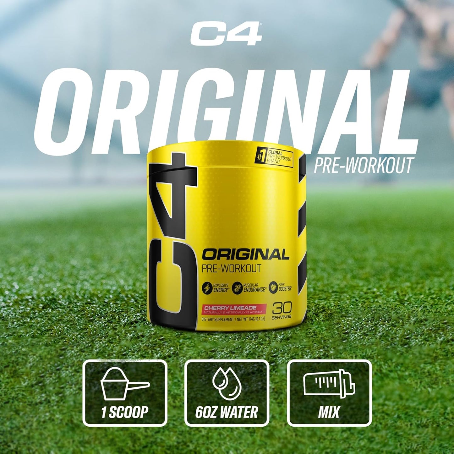 Cellucor C4 Preworkout Powder Blue Raspberry – Outdoor Training Supplement for Park Workouts and Track Days