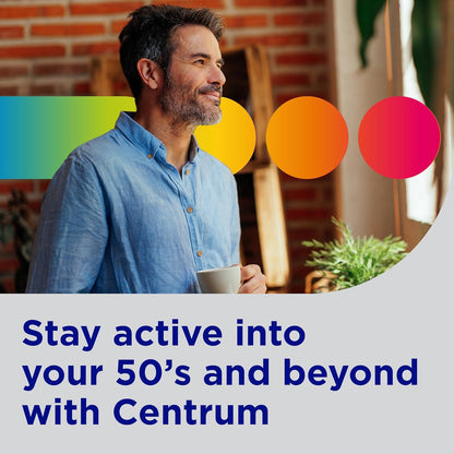 Centrum Silver Minis Multivitamin for Men 50+ – Intentional Wellness in a 50% Smaller, Easy-Swallow Daily Tablet
