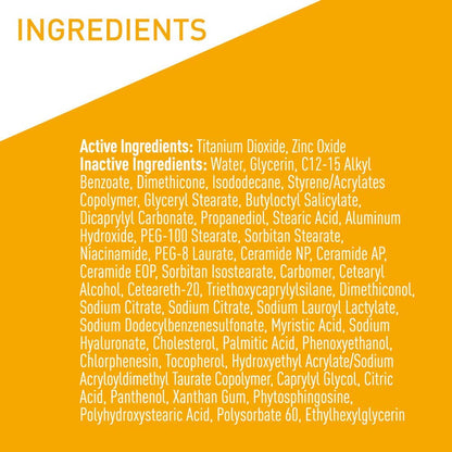 CeraVe 100% Mineral Sunscreen SPF 50 – Morning Skincare Ritual for Sensitive Skin, Ceramide Hydrating Face SPF