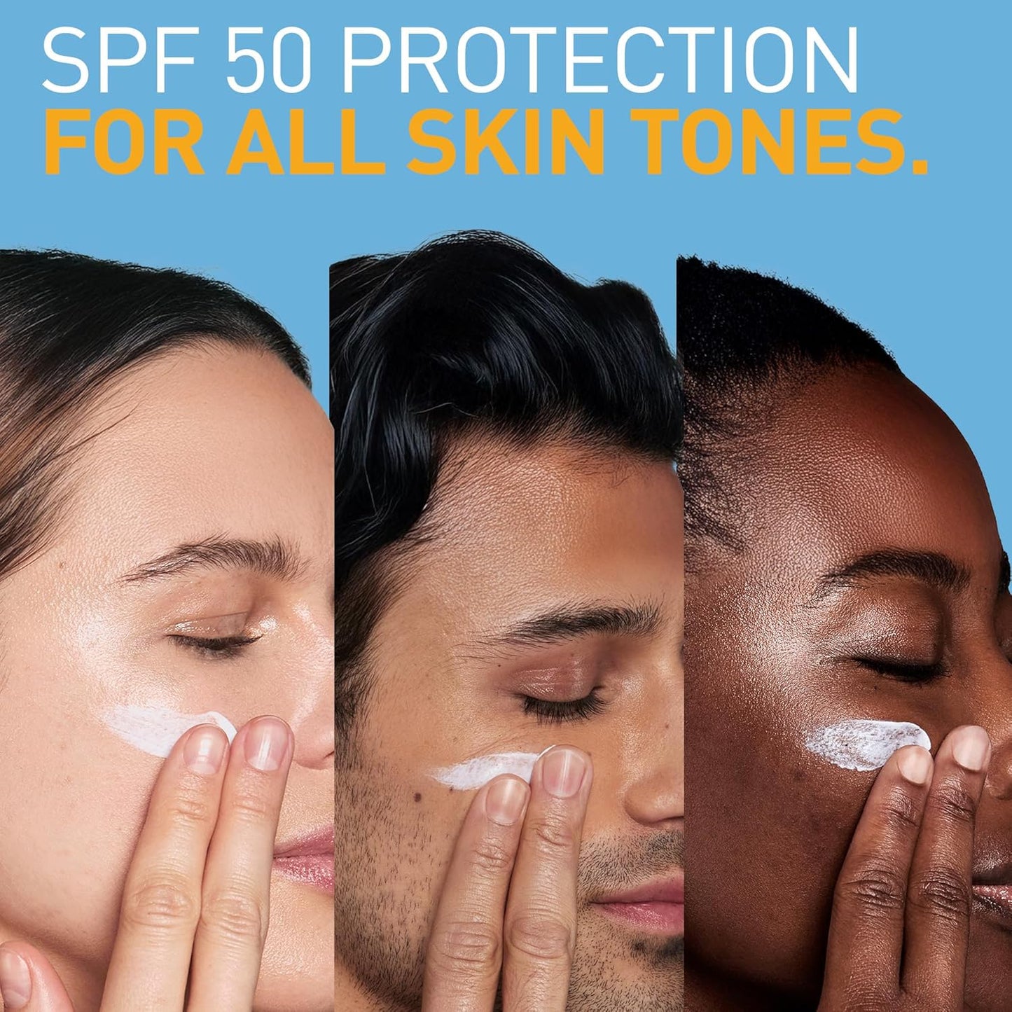 CeraVe AM Moisturizer with SPF 50 – Non-Comedogenic, Fragrance-Free Safety for Sensitive Skin