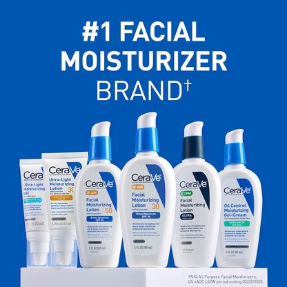 CeraVe AM Oil-Free Facial Lotion with SPF 30 – Expertly Formulated Daily Luxury for Refined Skin