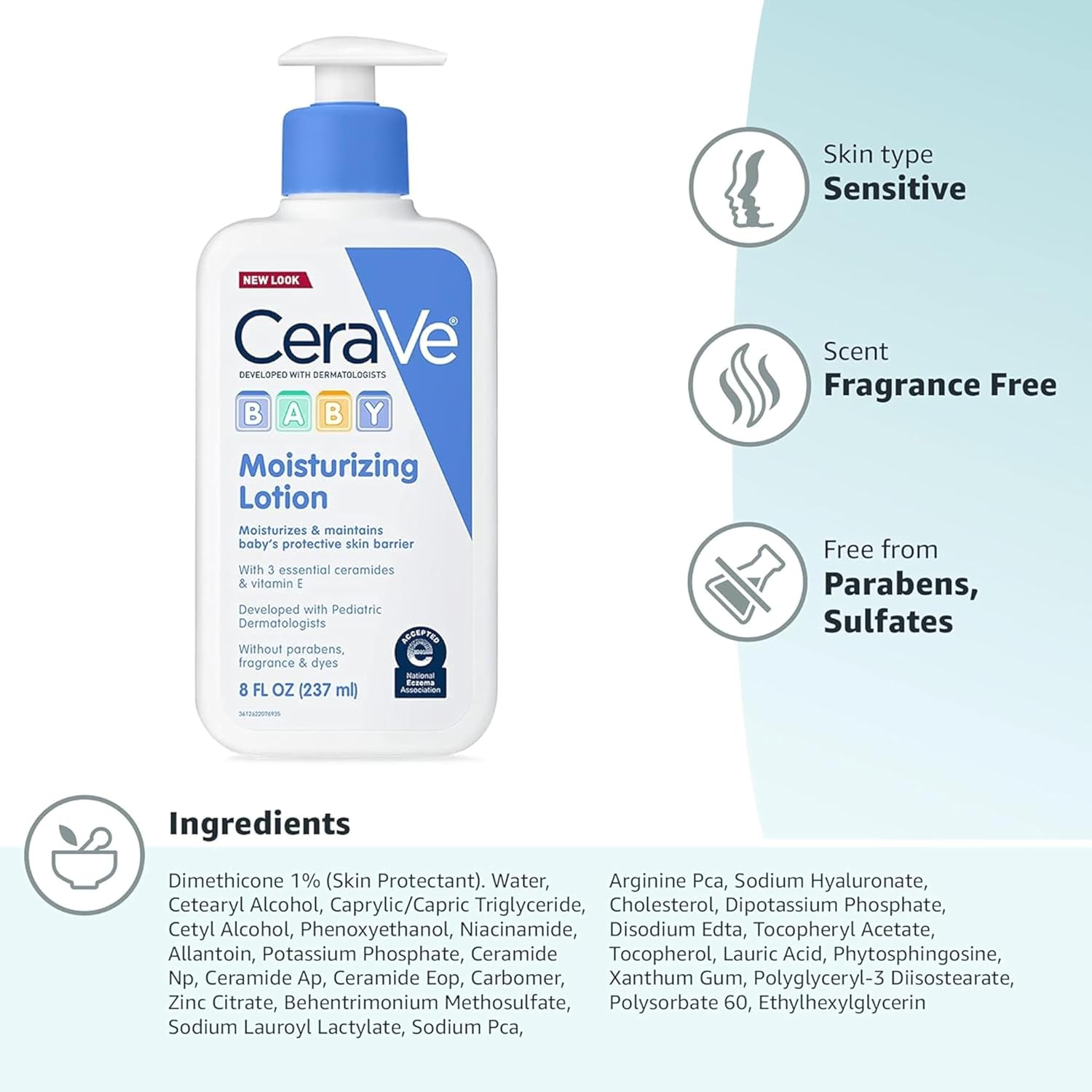 CeraVe Baby Lotion – Thoughtful Baby Shower Gift with Pediatrician Recommendation