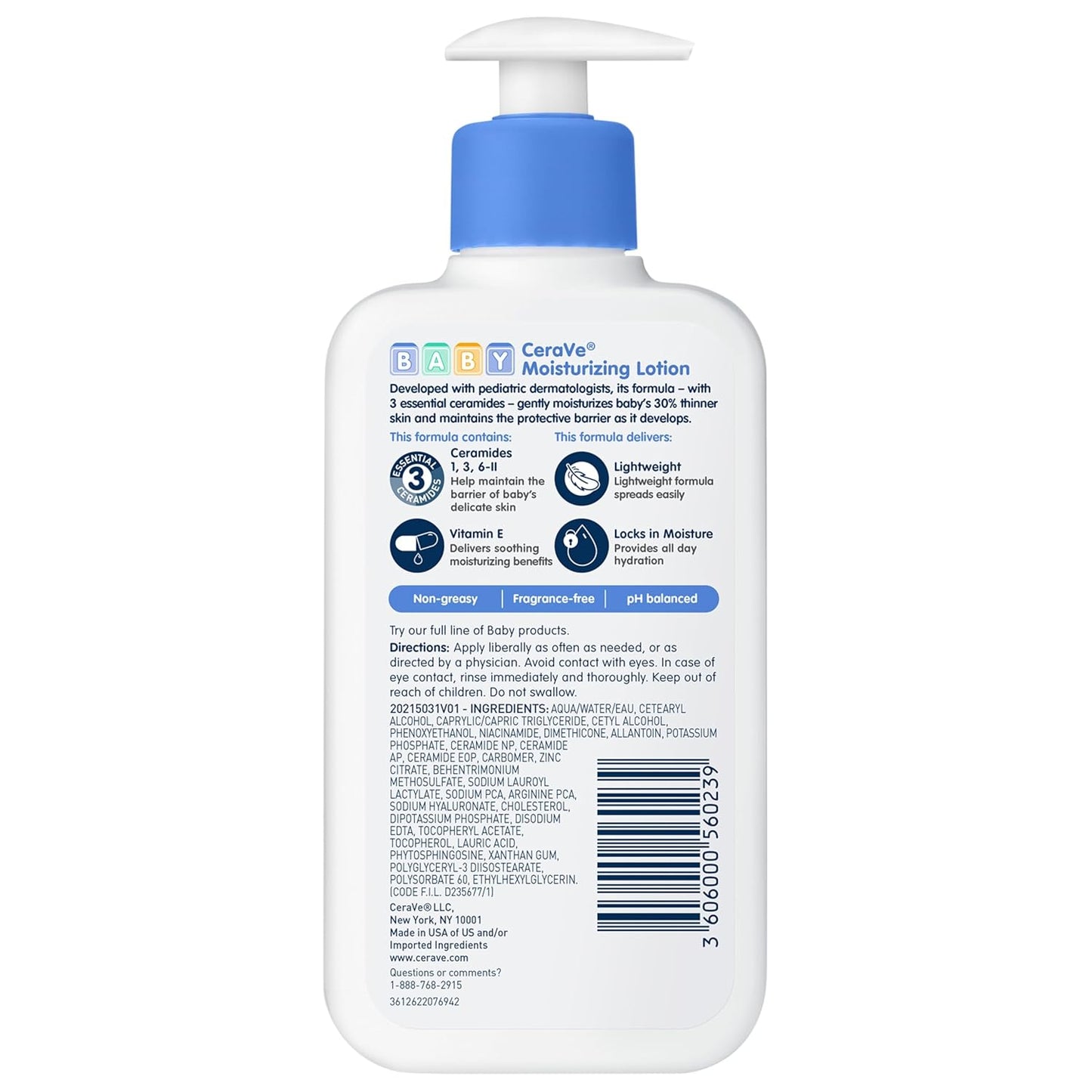 CeraVe Baby Lotion – Thoughtful Baby Shower Gift with Pediatrician Recommendation