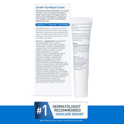 CeraVe Eye Repair Cream – Mindful Nighttime Skincare Staple for Tired, Puffy Eyes