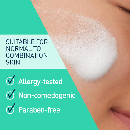 CeraVe Fragrance-Free Cleanser – Allergy-Tested Face Wash Safe for All Skin Types