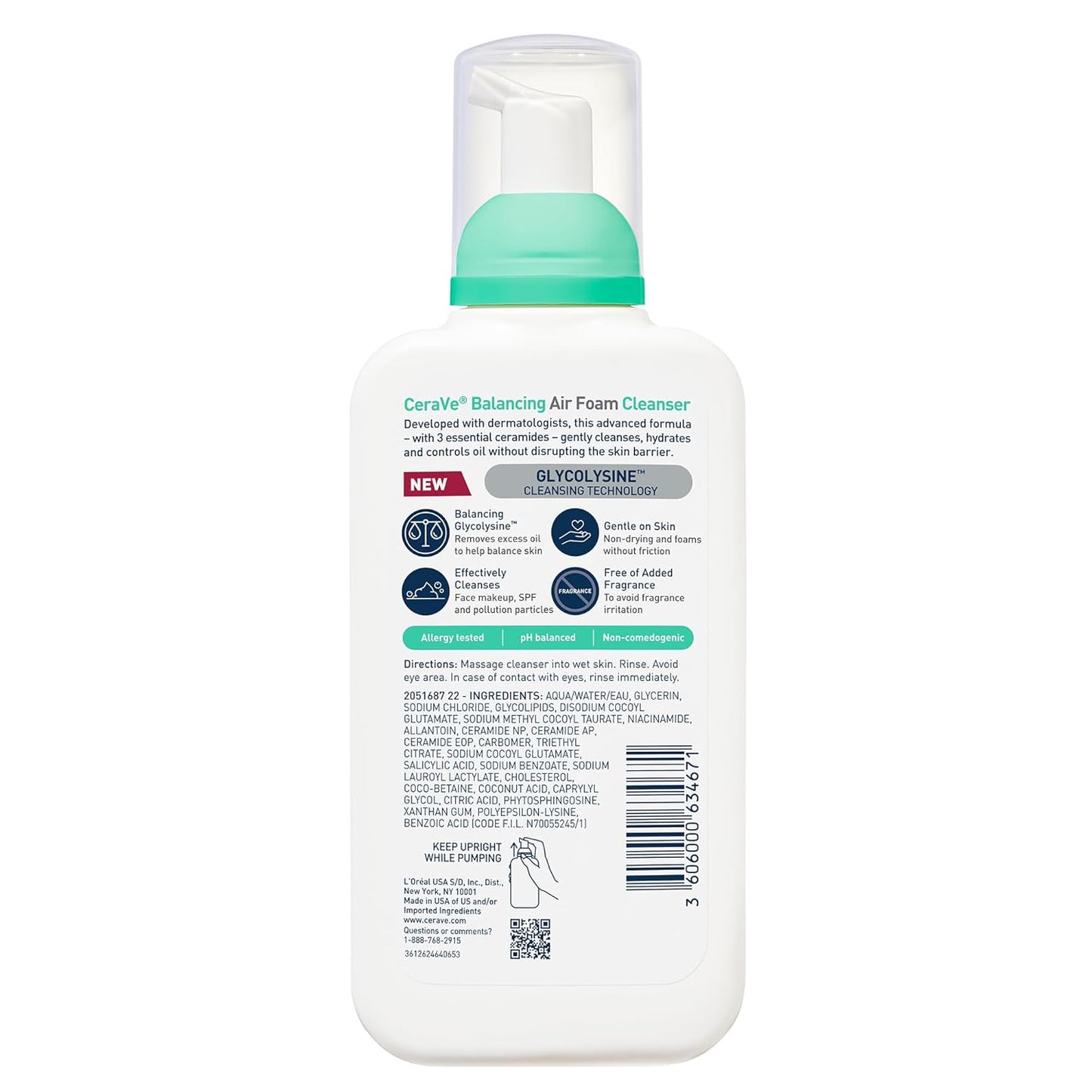 CeraVe Fragrance-Free Cleanser – Allergy-Tested Face Wash Safe for All Skin Types