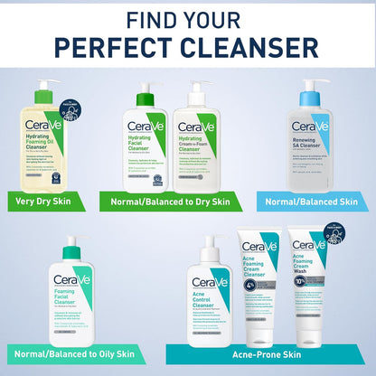 CeraVe Hydrating Cream To Foam Cleanser – Self-Care Daily Wash That Restores Moisture for Dry, Stressed Skin