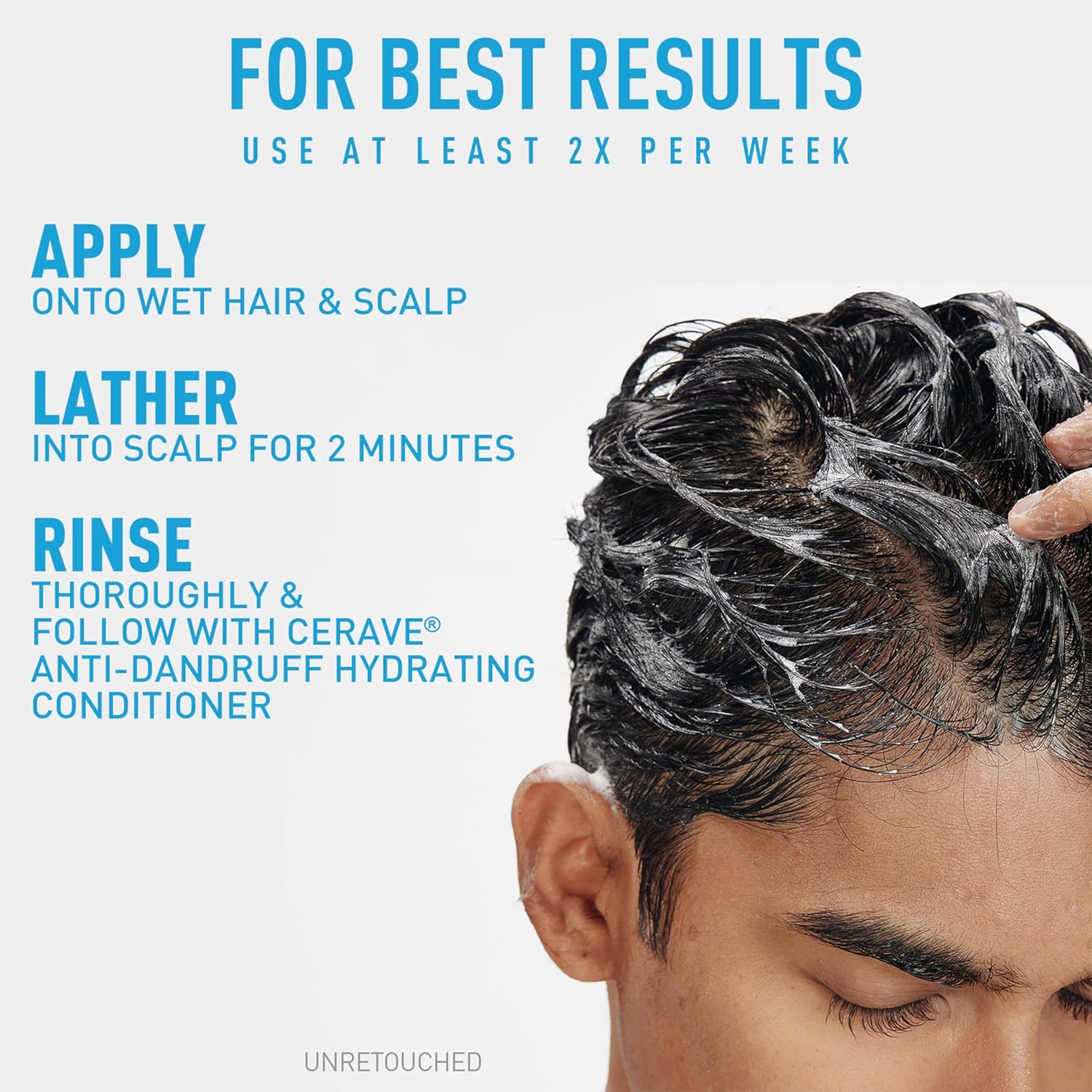 CeraVe Hydrating Dandruff Shampoo – Mindful Wash Day Care for Sensitive, Flake-Prone Scalps