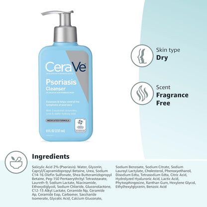 CeraVe Medicated Salicylic Acid Body Wash – Gentle Exfoliating Cleanser for Mindful Self-Care Days and Stress-Free Skin Recovery