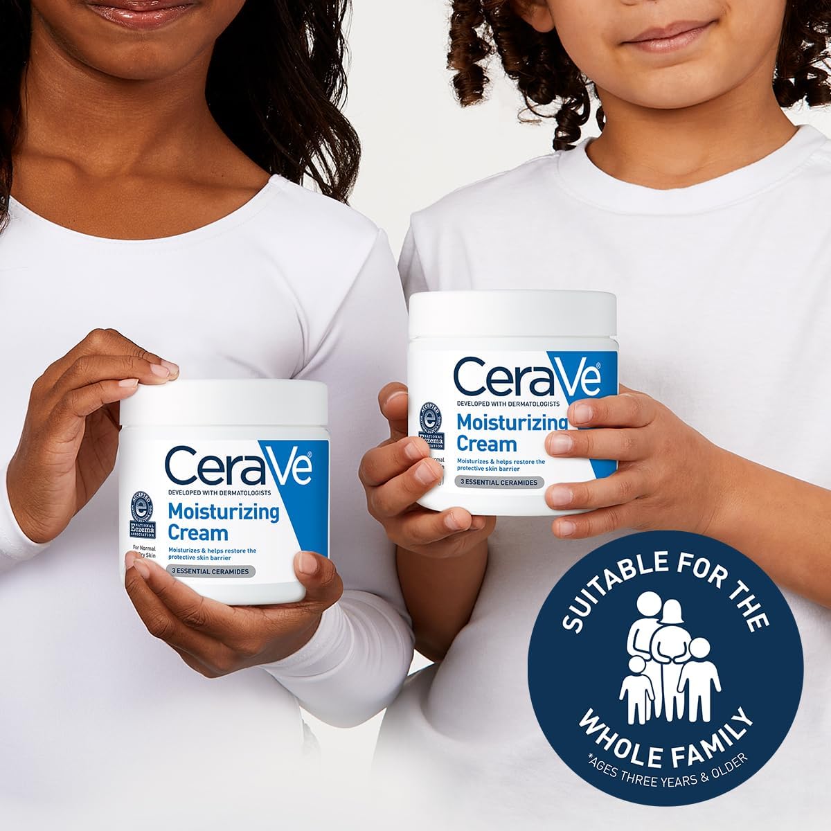 CeraVe Moisturizing Cream – Fragrance Free All-In-One Daily Moisturizer for Clutter-Free Bathroom Counter