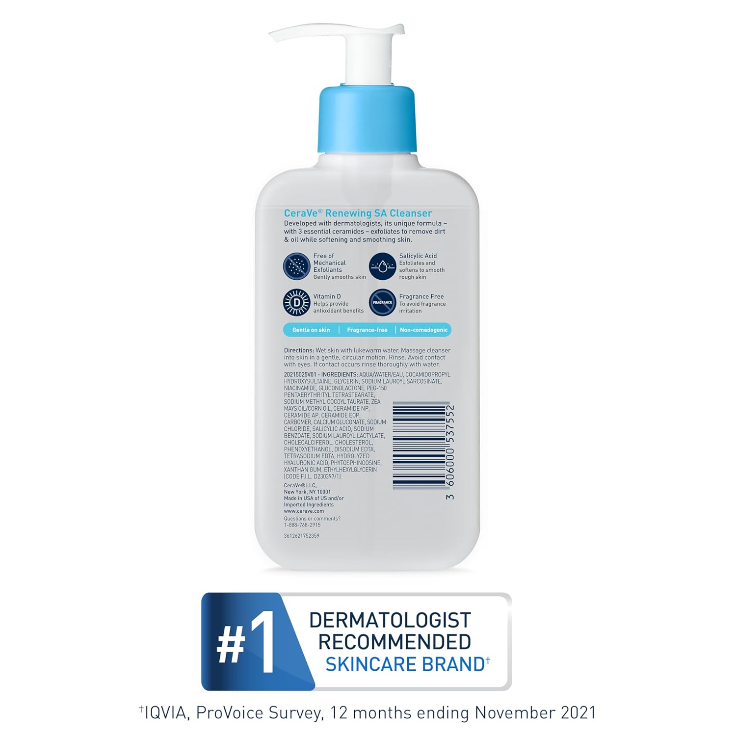 CeraVe Non-Irritating BHA Cleanser – Gentle, Tested Formula Safe for Face & Body Care