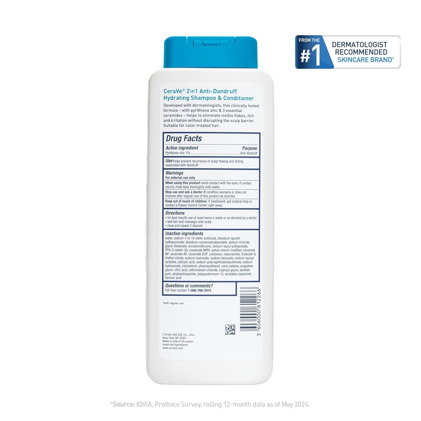 CeraVe Pure Scalp Care – Free of Sulfates, Dyes & Parabens, Clinically Tested Anti-Dandruff Treatment