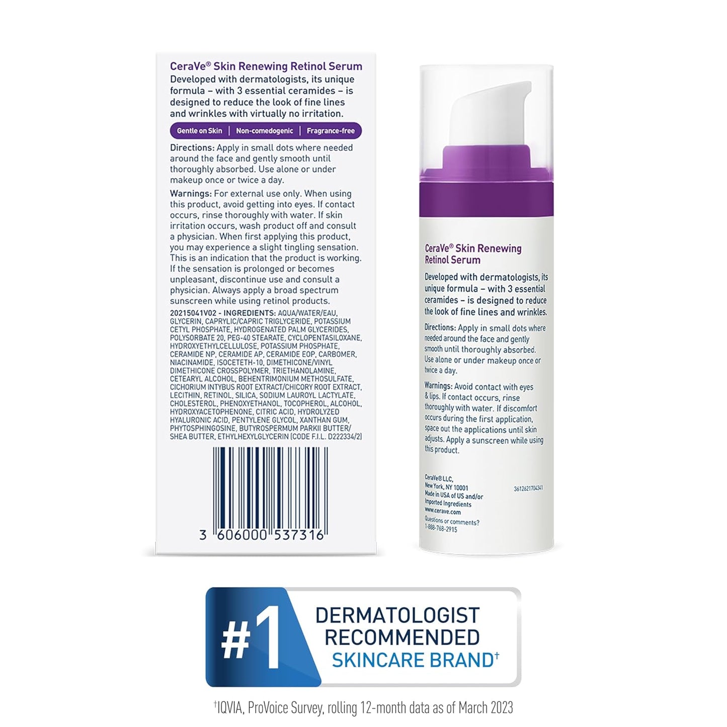 CeraVe Retinol Serum with Hyaluronic Acid – Thoughtful Birthday Gift for Women 30–55