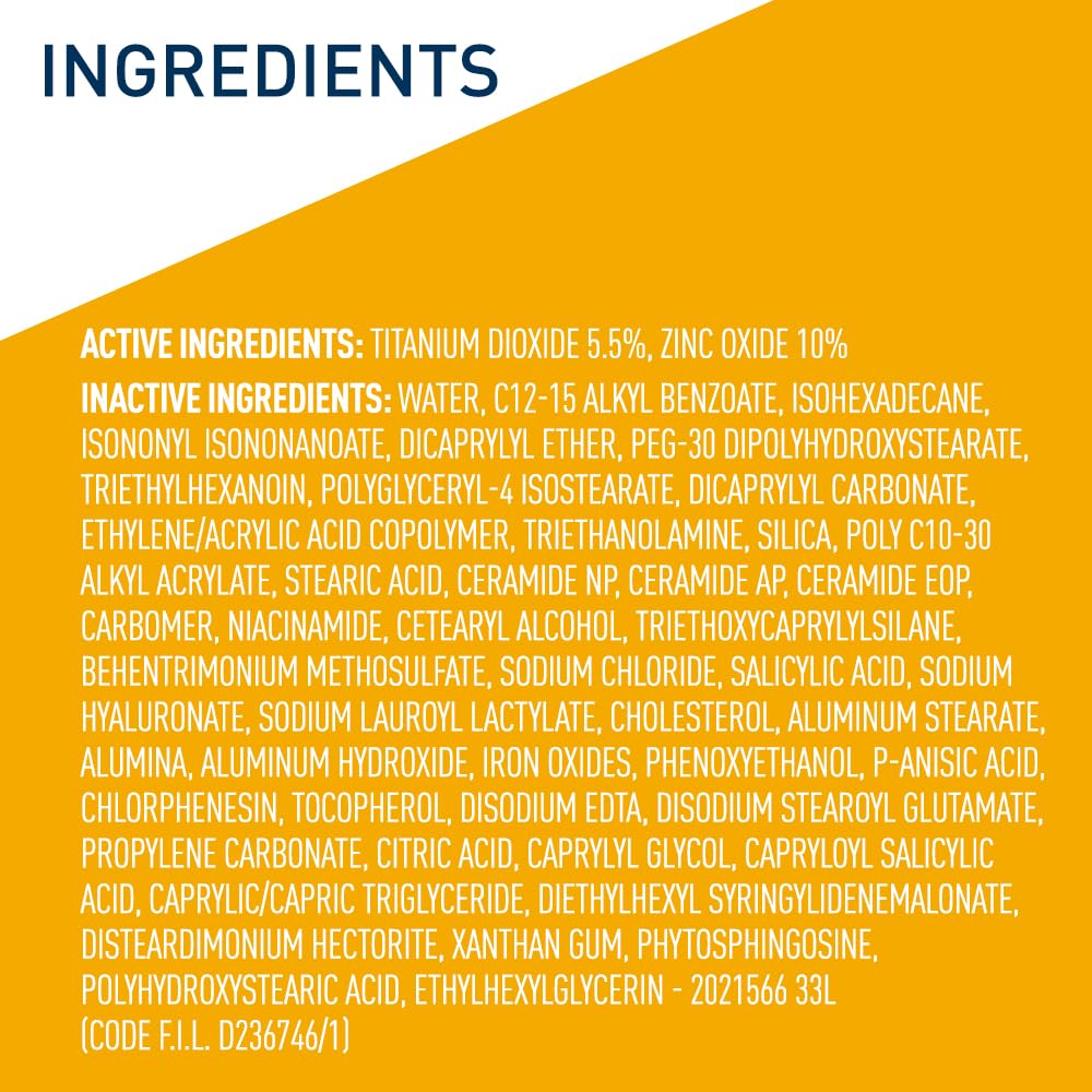 CeraVe Tinted Mineral Sunscreen SPF 30 – Pure Zinc Oxide & Titanium Dioxide for Sensitive Skin