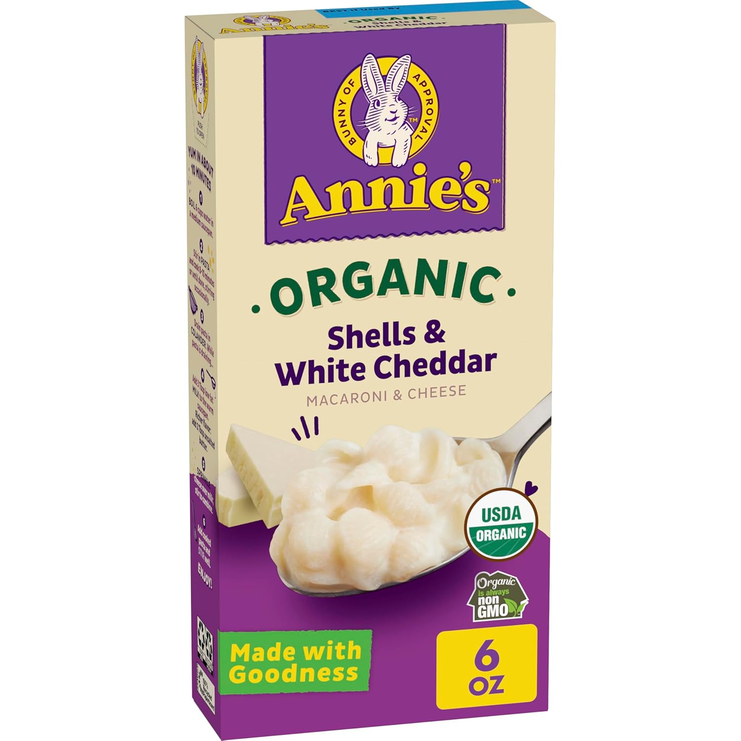 certified organic pasta and cheese ingredients