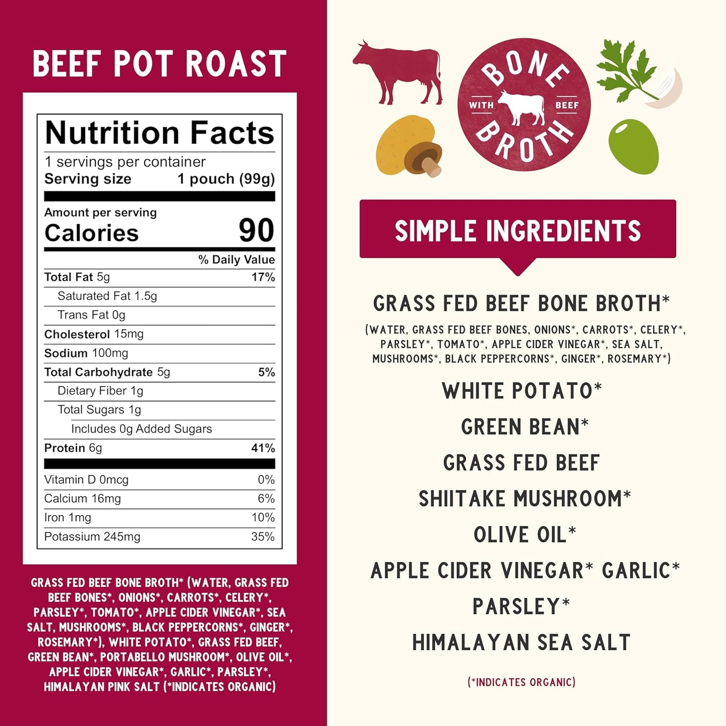 certified usda organic vegetables, shiitake mushrooms, and herbs
