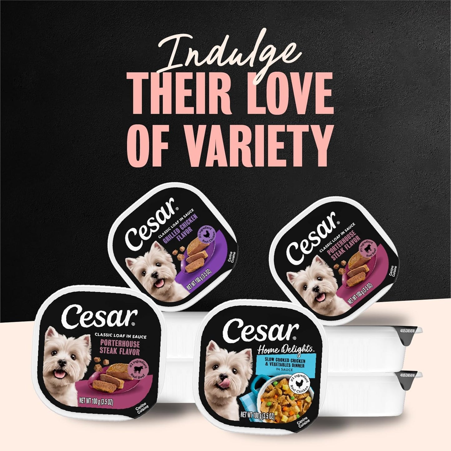 Cesar Classic Loaf in Sauce – Thoughtful Gift for New Puppy Parents and Small Breed Dog Lovers, 36 Peel Trays