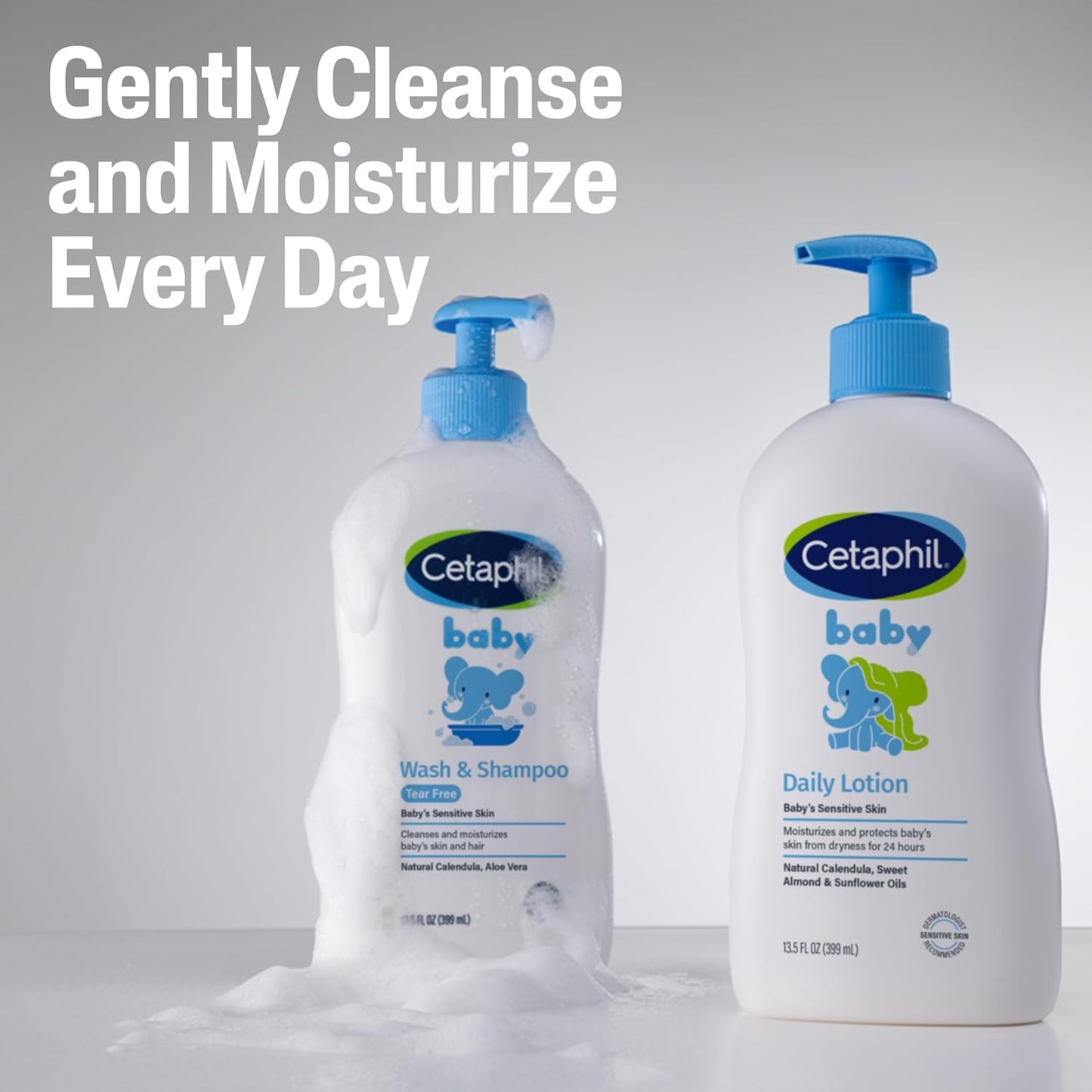 Cetaphil Baby Daily Lotion with Organic Calendula – Thoughtful Baby Shower Gift for New Parents, 13.5 Fl. Oz
