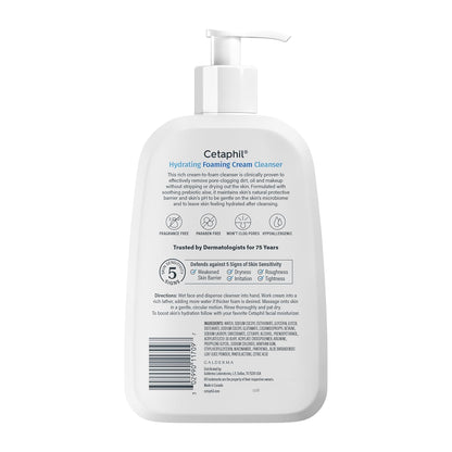 Cetaphil Cream to Foam Face Wash – Gentle Hydrating Cleanser for Teens New to Skincare Routines