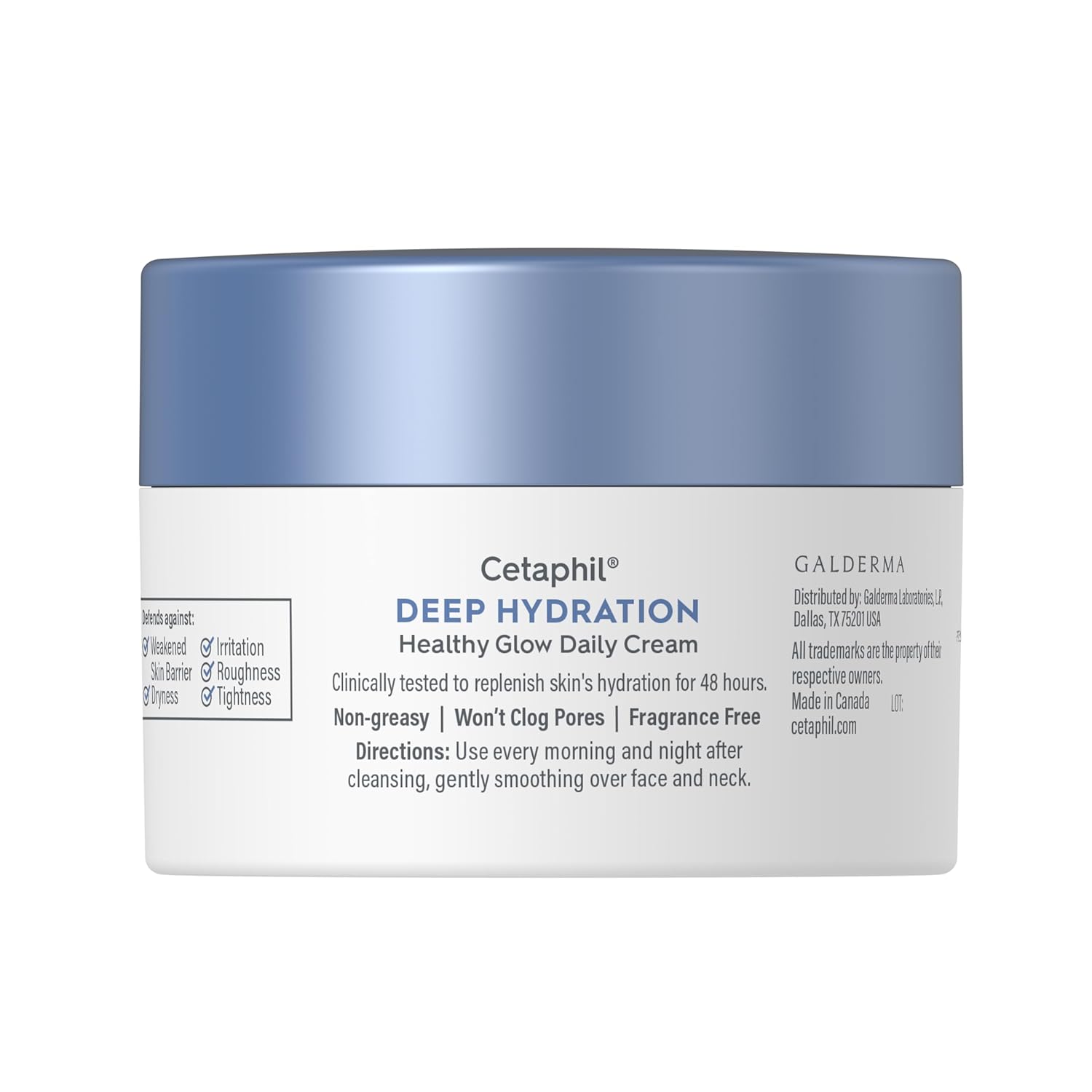 Cetaphil Deep Hydration Healthy Glow Daily Face Cream – Dermatologist-Tested Fragrance-Free Moisturizer for Sensitive, Reactive Skin