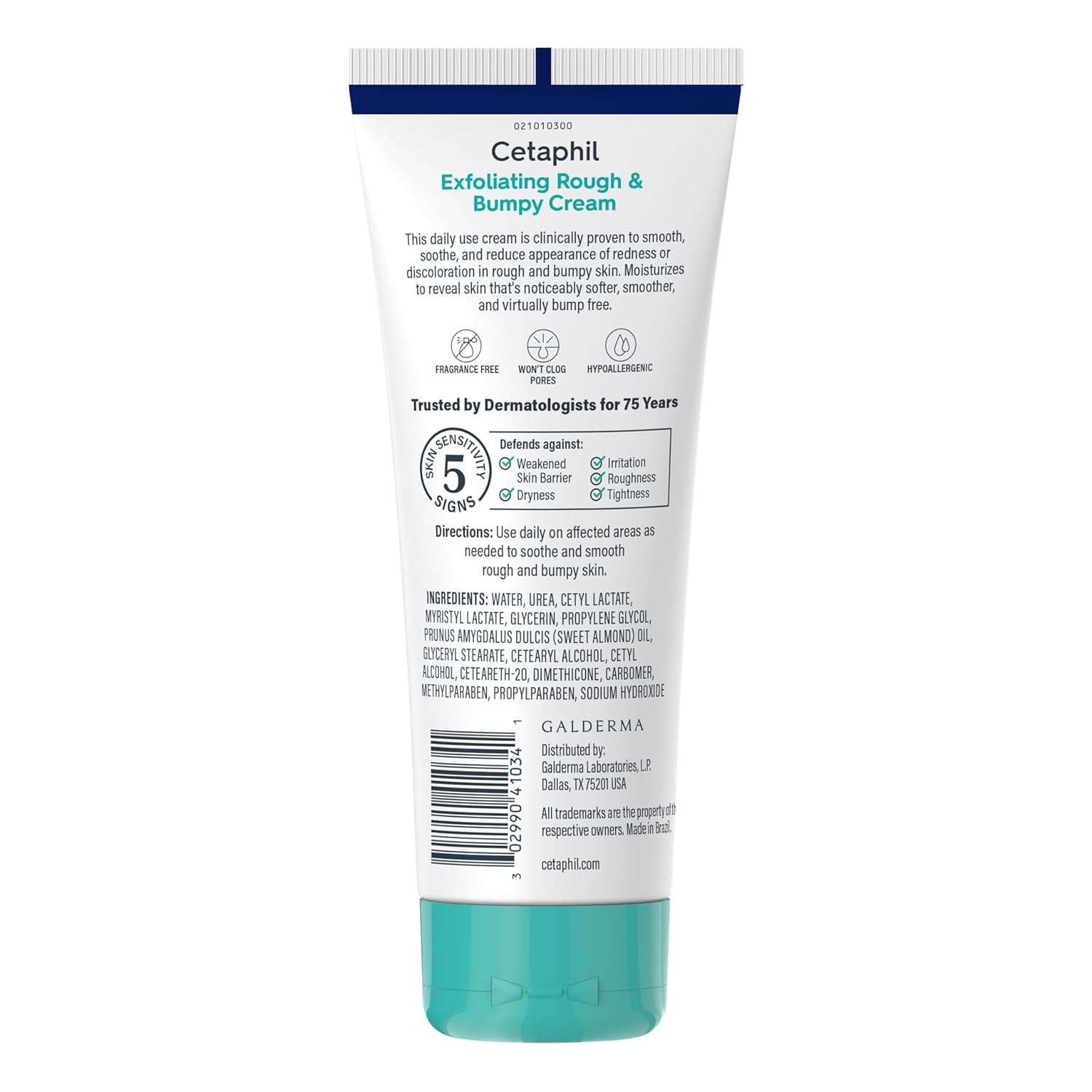 Cetaphil Exfoliating Rough & Bumpy Cream – Thoughtful Skincare Gift for Mom, 20% Urea Body Smoother 8 oz