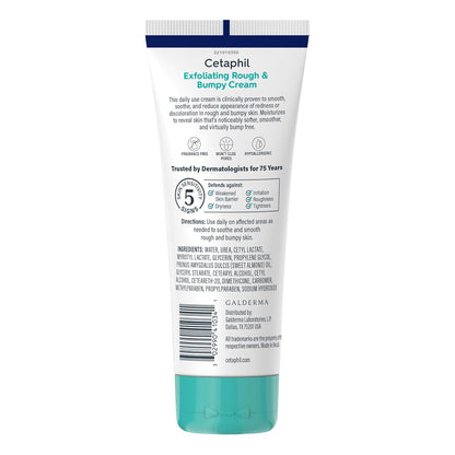 Cetaphil Exfoliating Rough & Bumpy Cream – Thoughtful Skincare Gift for Mom, 20% Urea Body Smoother 8 oz