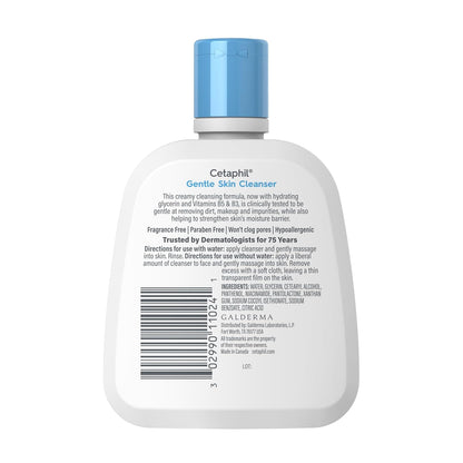 Cetaphil Face Wash, Fragrance Free Gentle Cleanser for Dry Skin – Clean Vanity Minimalist Counter Staple